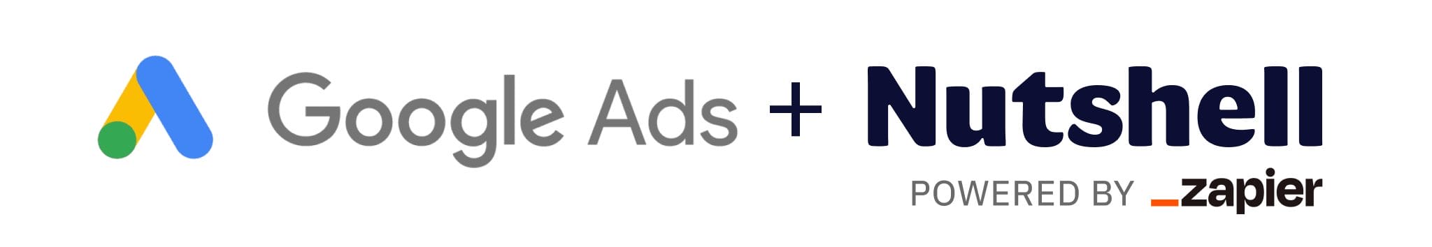 a Google Ads and Nutshell logo on a white background