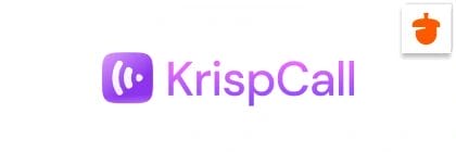 KrispCall logo integration graphic