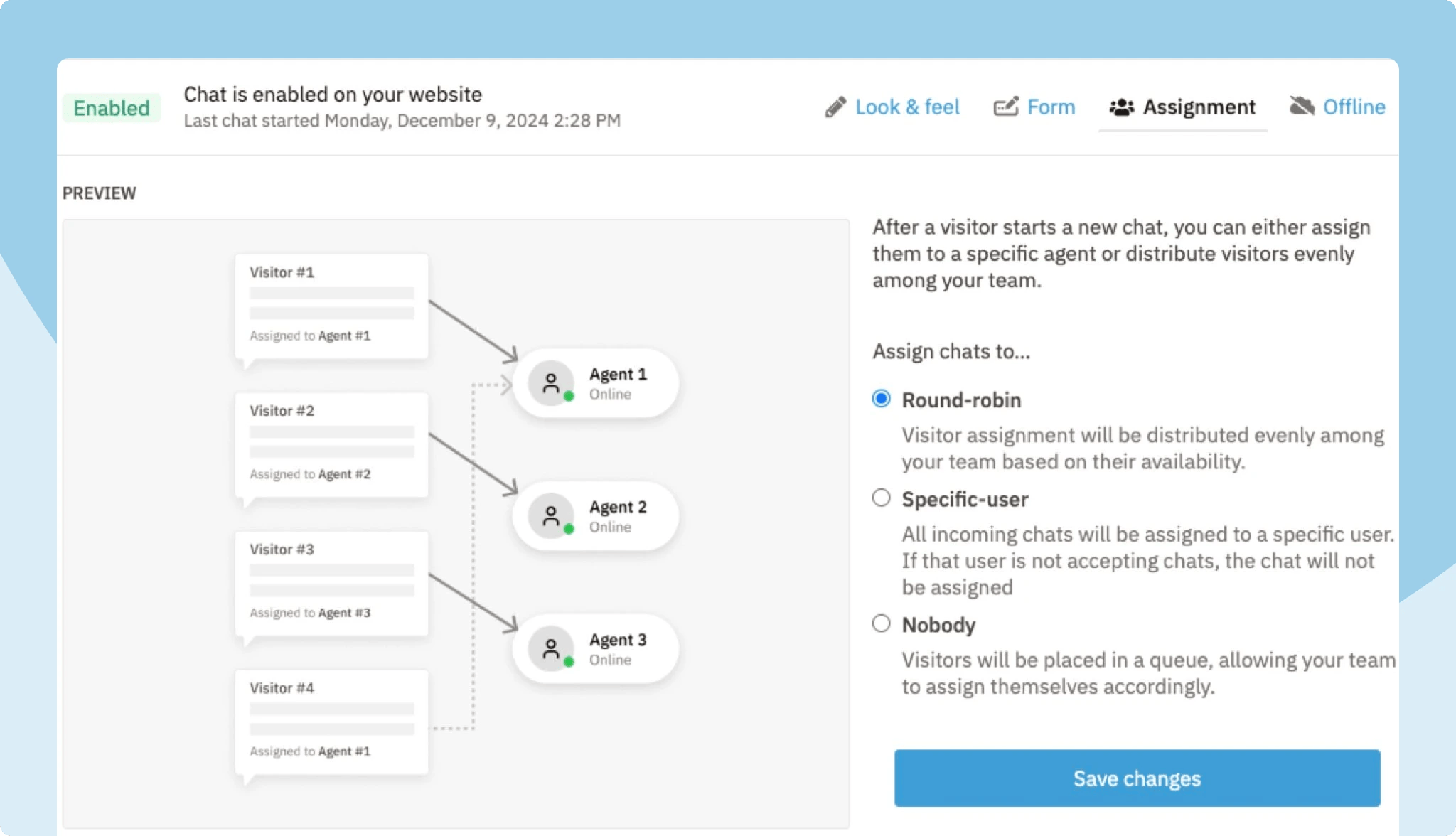Nutshell CRM Web Chat Lead Assignment